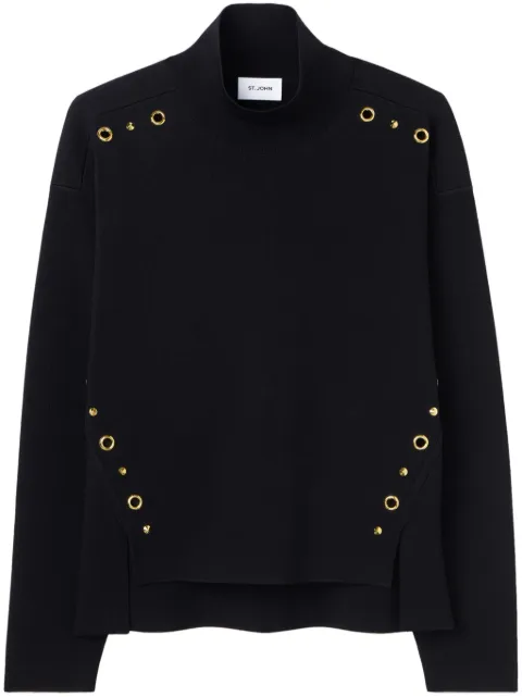 St. John eyelet-detail sweater 
