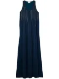 St. John embellished satin gown - Blue