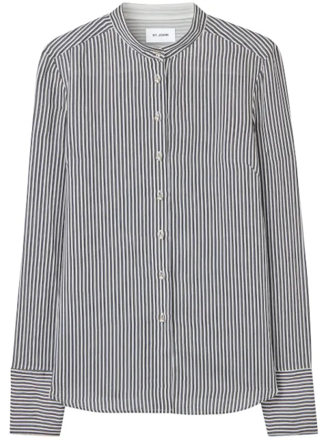 St. John camisa con rayas estampadas