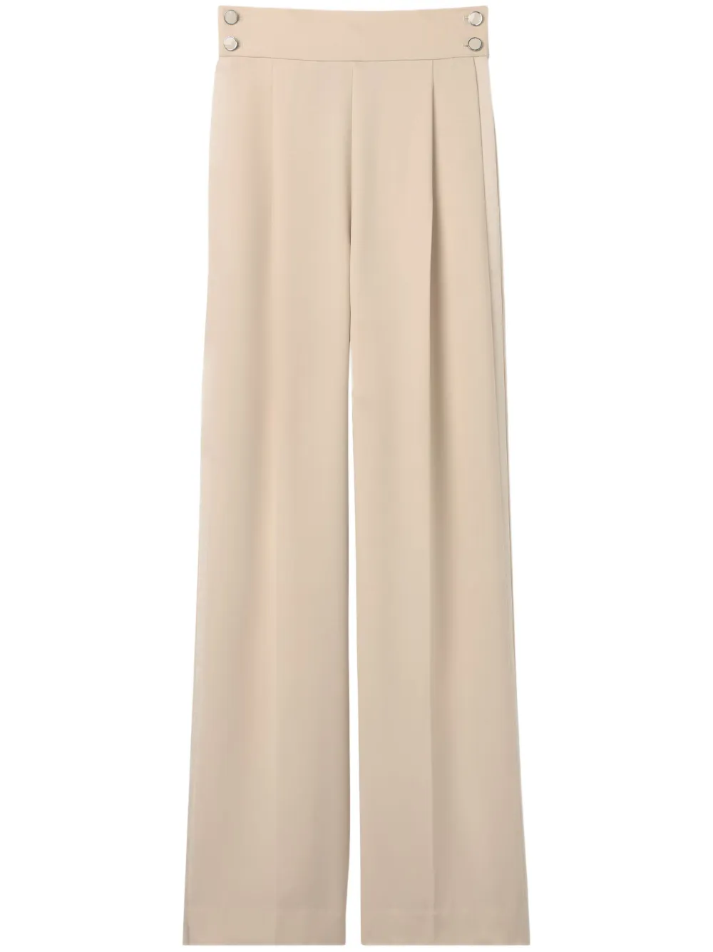 pleated crepe trousers