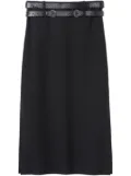 St. John pinstripe-pattern skirt - Black