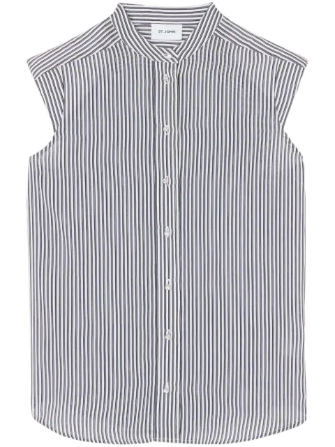St. John camisa con rayas estampadas