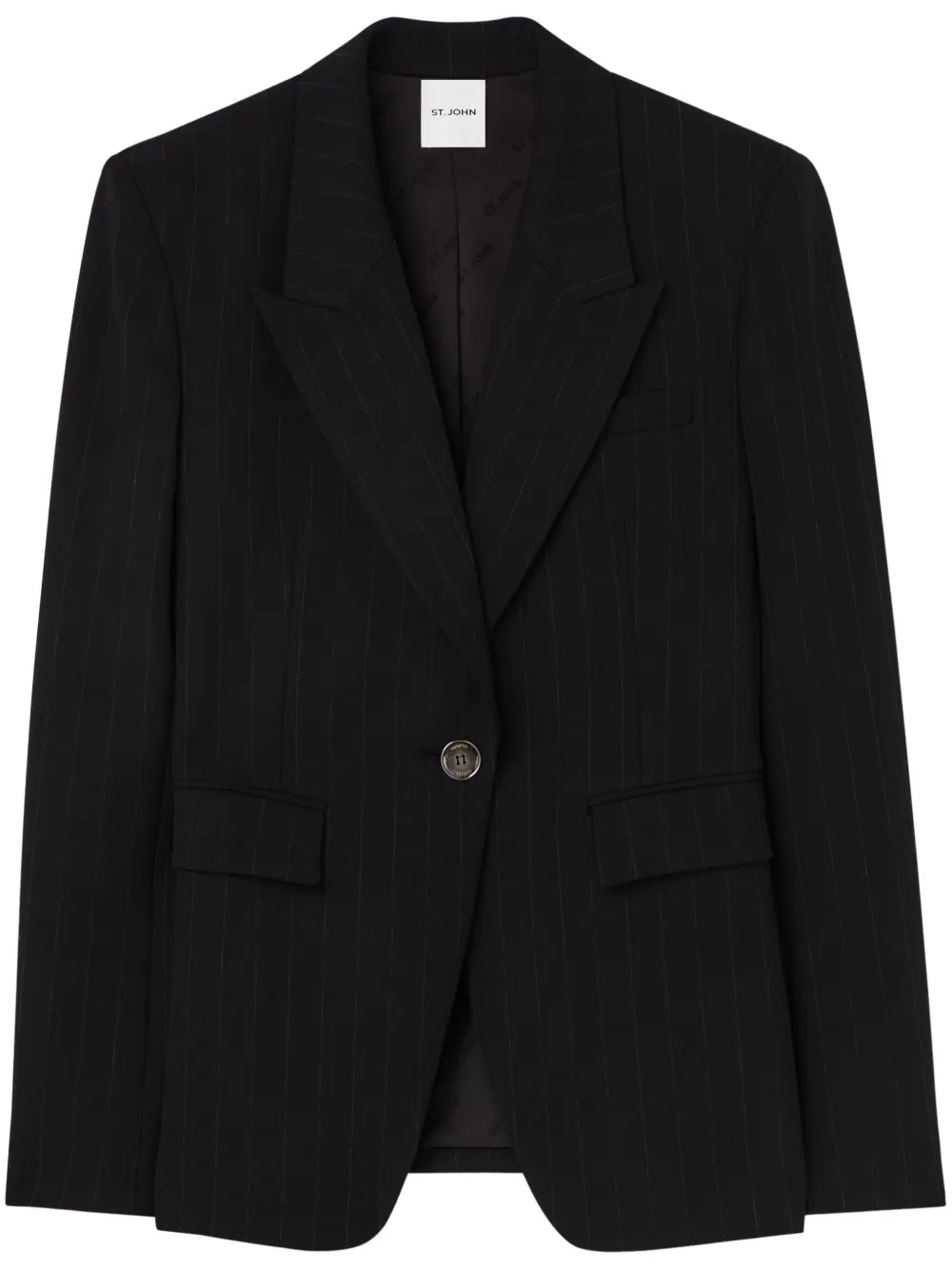 St. John pinstripe blazer | Black | Image 1