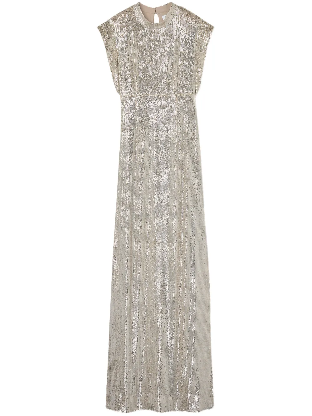 sequinned sleeveless gown