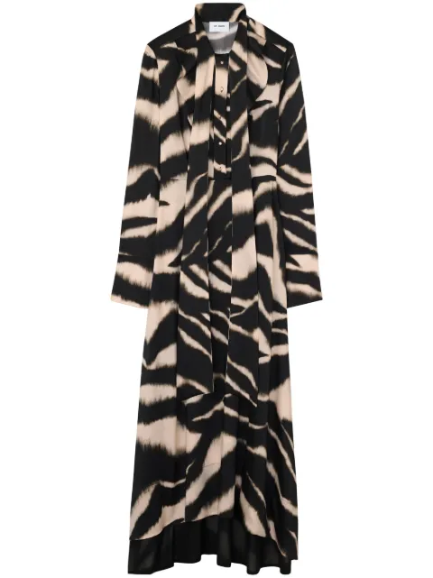 St. John zebra-print shirt dress