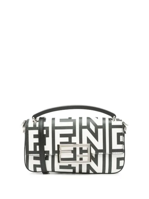 Fendi Pre-Owned 2010-2024 Marc Jacobs Nappa Vitello King Logo Print Phone Baguette satchel