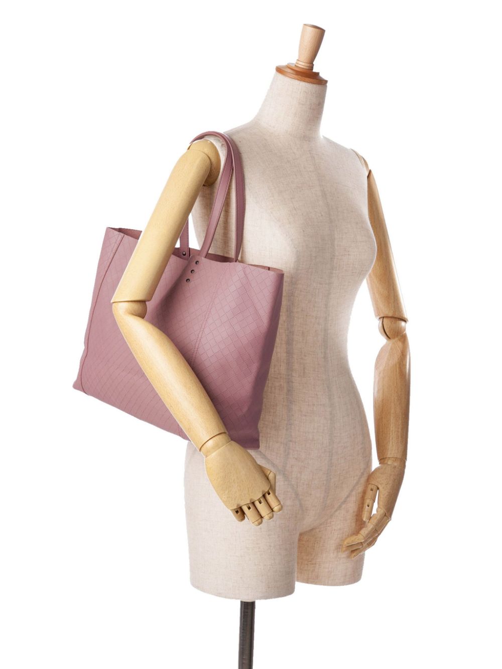 Bottega Veneta Pre-Owned 2012-2023 Leather Intrecciomirage tote bag - PINK