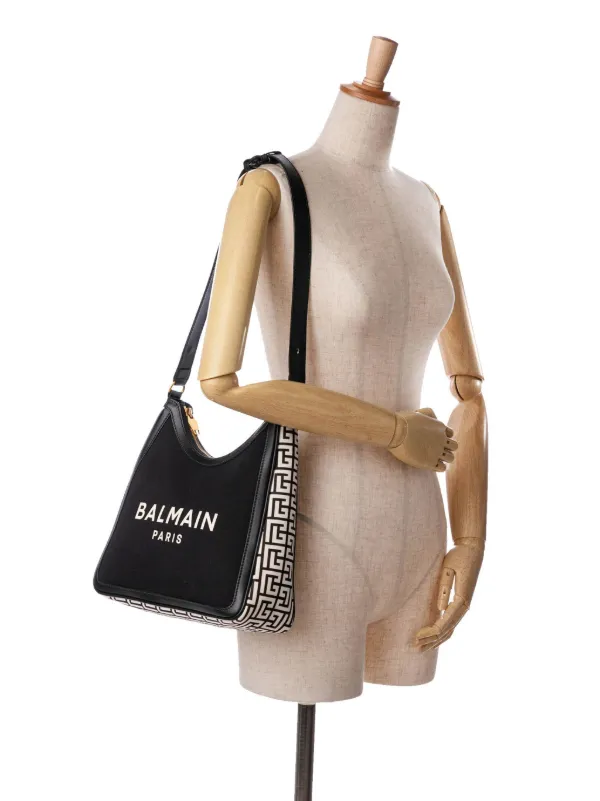 【関税＆送料込み】Balmain B-Army Shoulder Bag Balmain B-Army Logo Shoulder Bag | Black | FARFETCH
