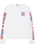 MOTHER slouchy long-sleeves tee - White