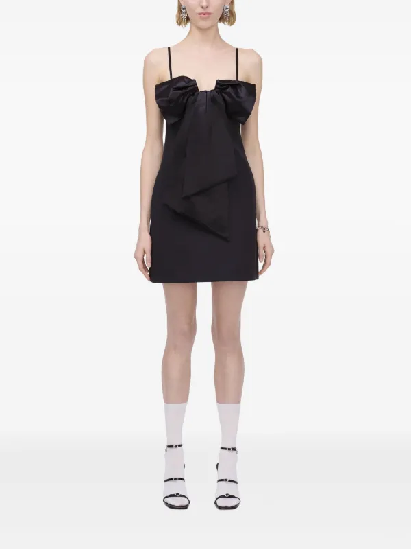 MARC JACOBS ブラックミニドレス Marc Jacobs ボウ ミニドレス | ブラック | FARFETCH JP