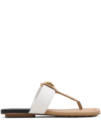 Marc Jacobs The Dual T Sandals | Brown | FARFETCH