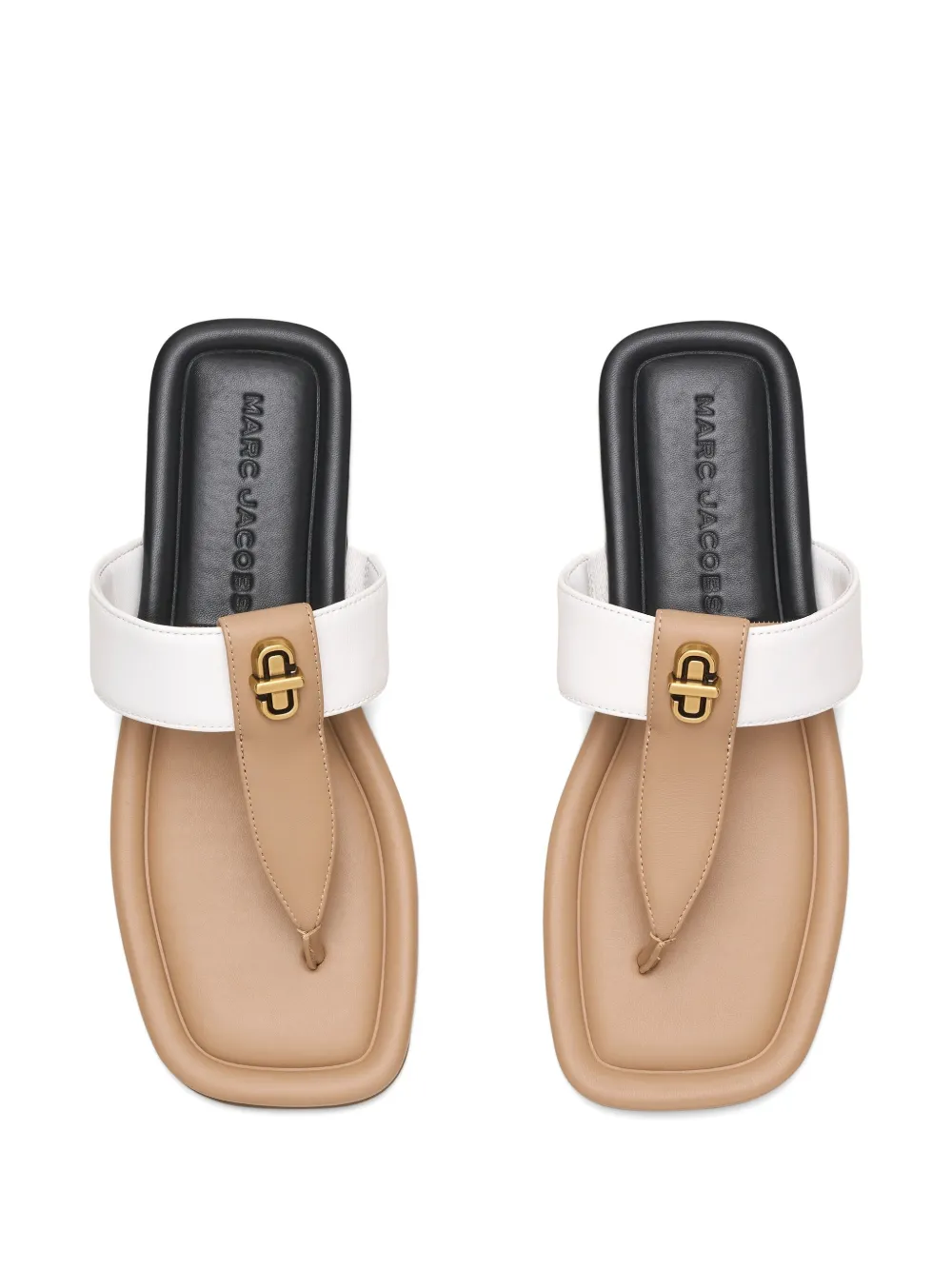 Marc Jacobs The Dual T sandals Brown