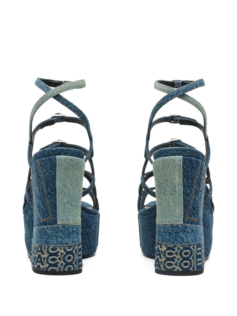 Marc Jacobs Kiki sandalen met plateauzool Blauw