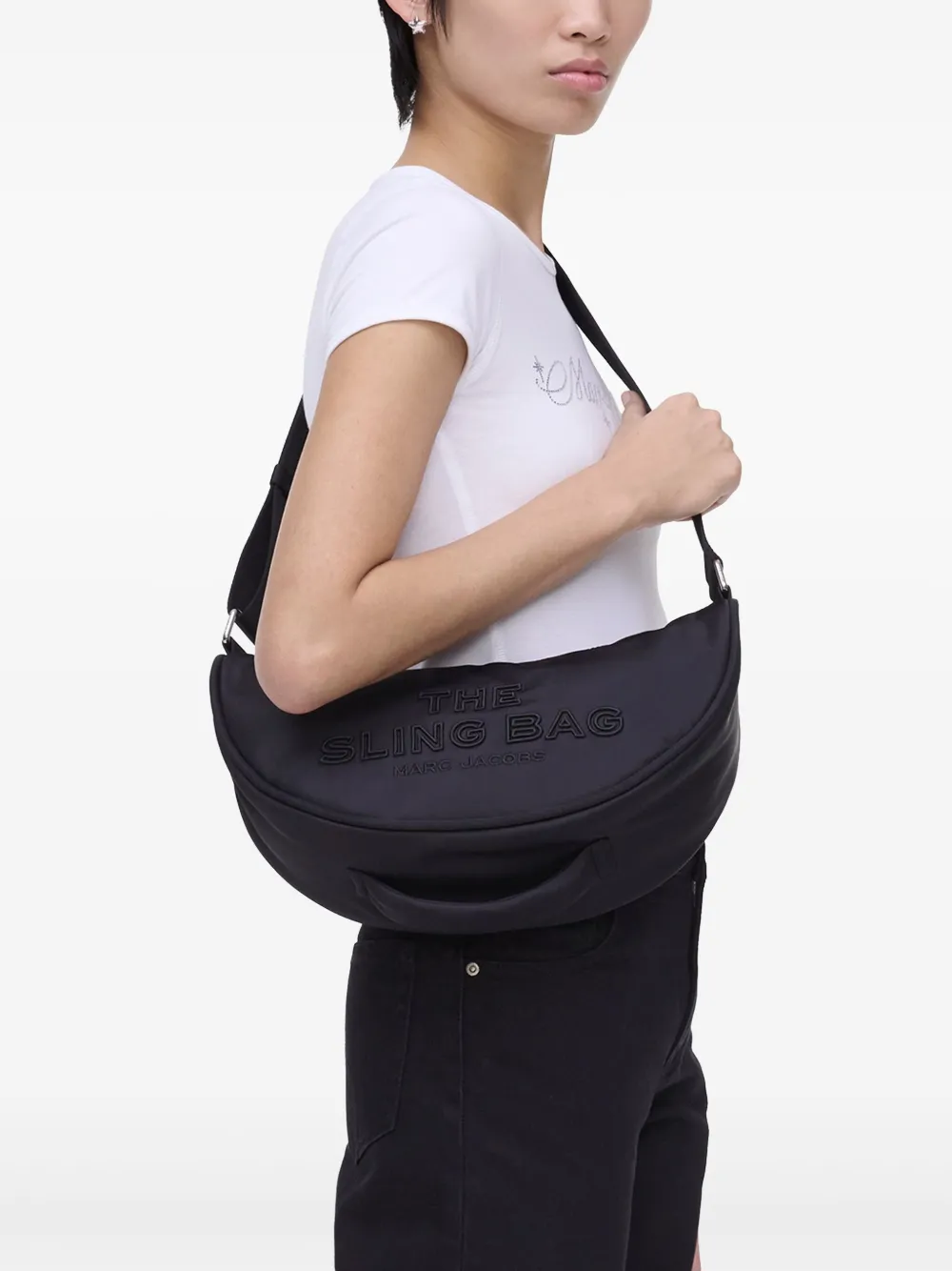 Marc Jacobs The Puffy Nylon Sling tas - Zwart