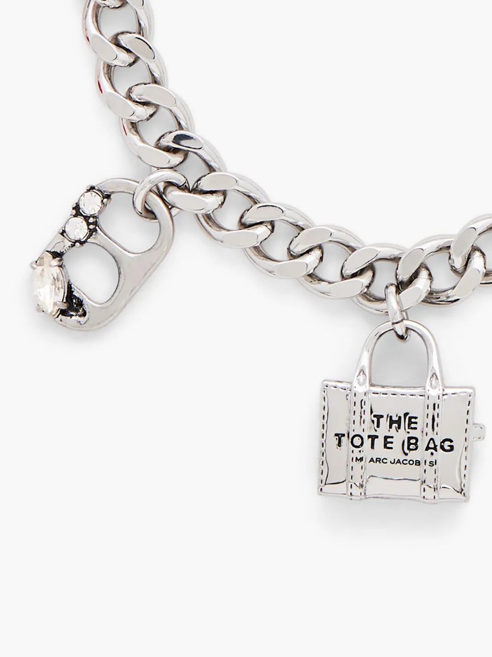 Marc Jacobs Sticker Charm Bracelet In Silver
