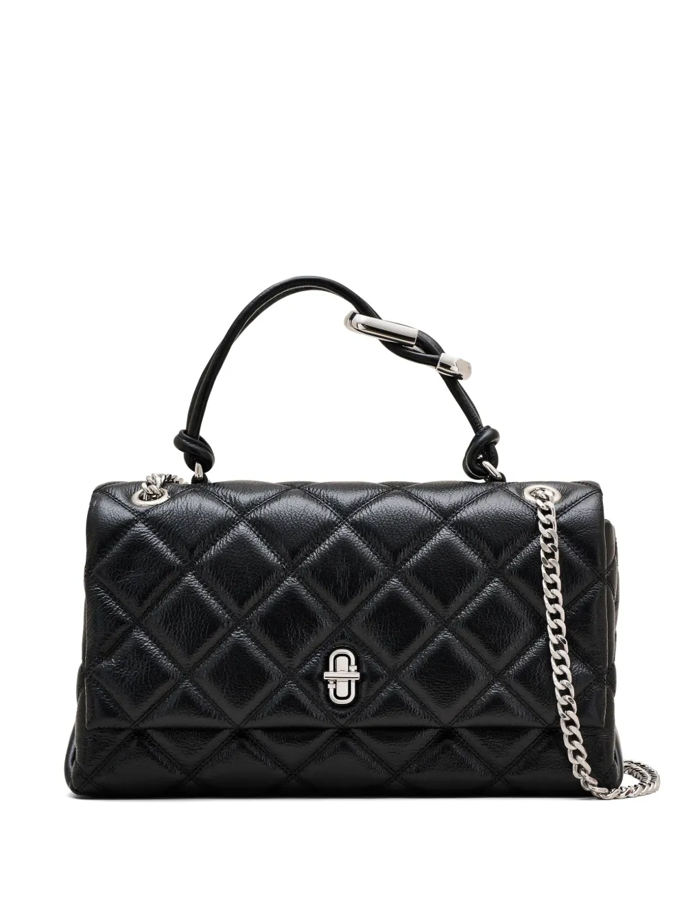Marc Jacobs ザ キルテッド デュアル コンバーティブル ショルダーバッグ - ブラック Marc Jacobs ザ キルテッド デュアル コンバーティブル ショルダーバッグ - ブラック
