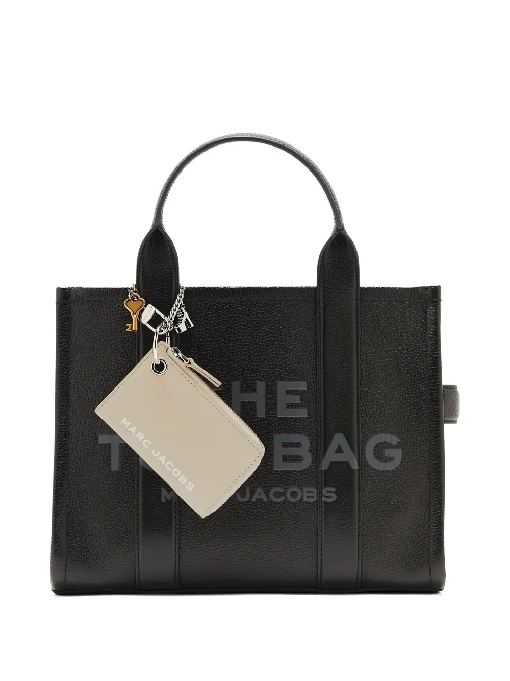 Marc Jacobs Portemonnee met bedel Beige
