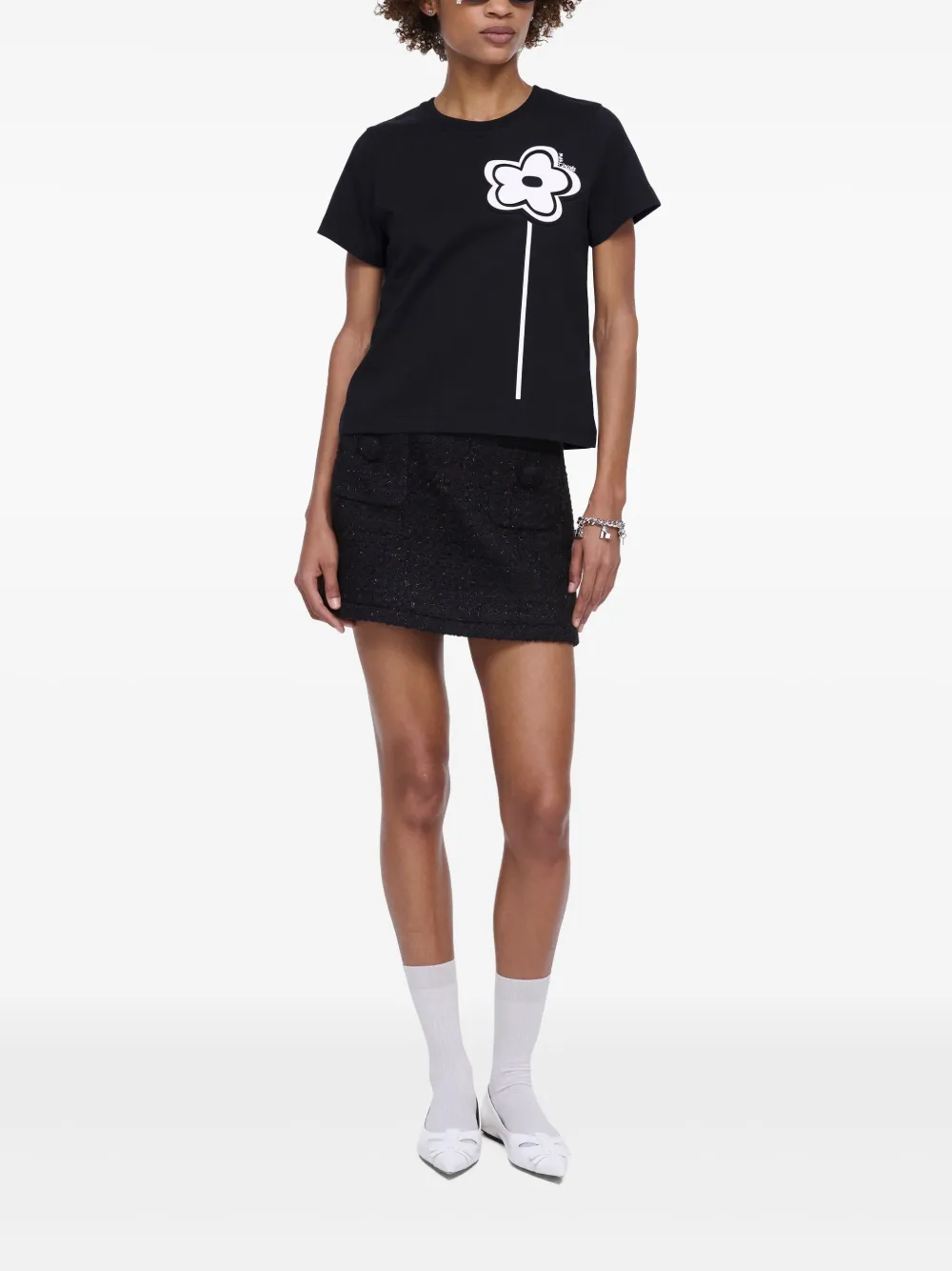 Marc Jacobs Daisy T-shirt - Zwart