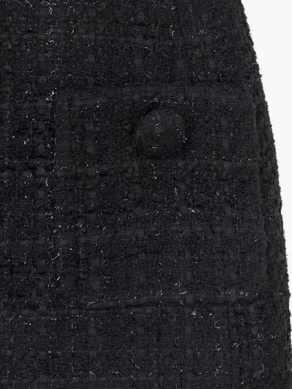 Marc Jacobs Sleeveless Tweed Mini Dress In Black
