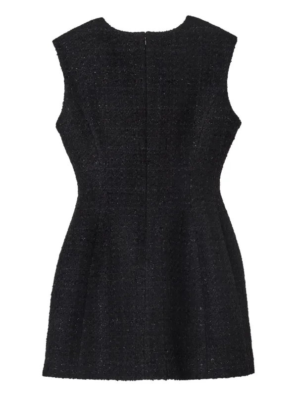 Marc Jacobs Sculptural Tweed Dress in Black, Size 4