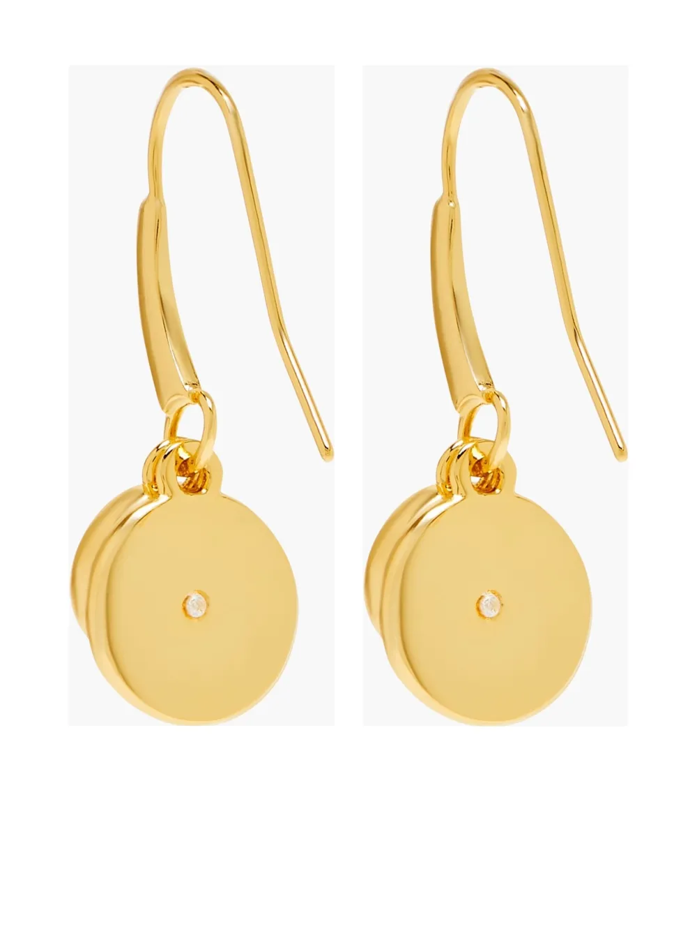 Marc Jacobs Button Drop Earrings In Gold