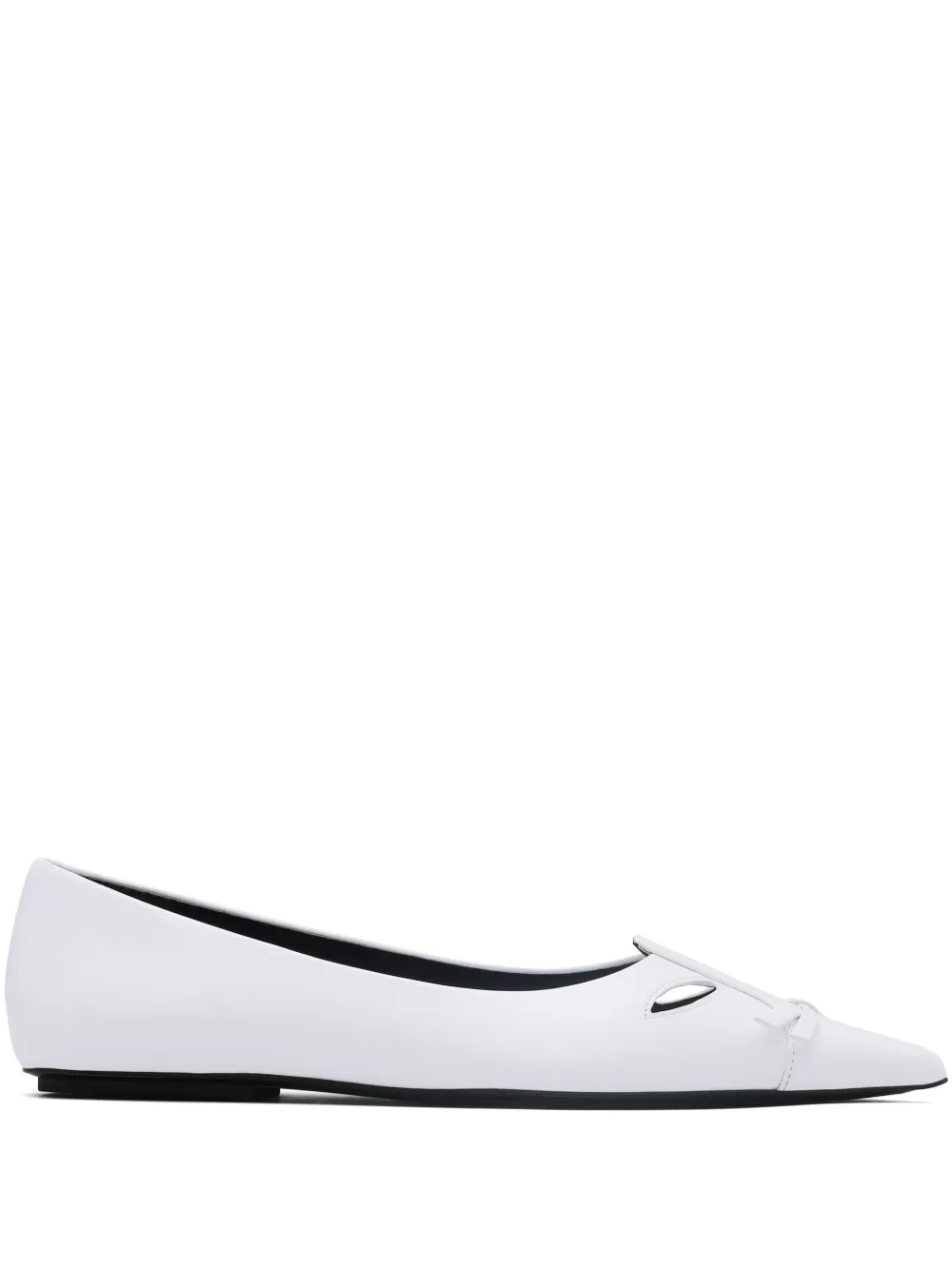 Marc Jacobs The Leather Kat ballerina flats White