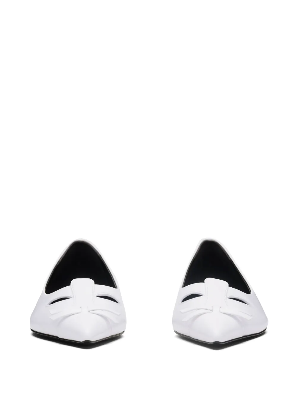 Marc Jacobs The Leather Kat ballerina flats White