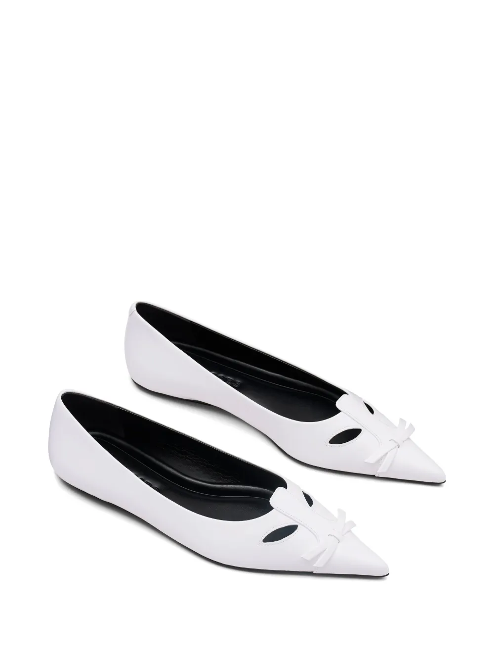 Marc Jacobs The Leather Kat ballerina flats White