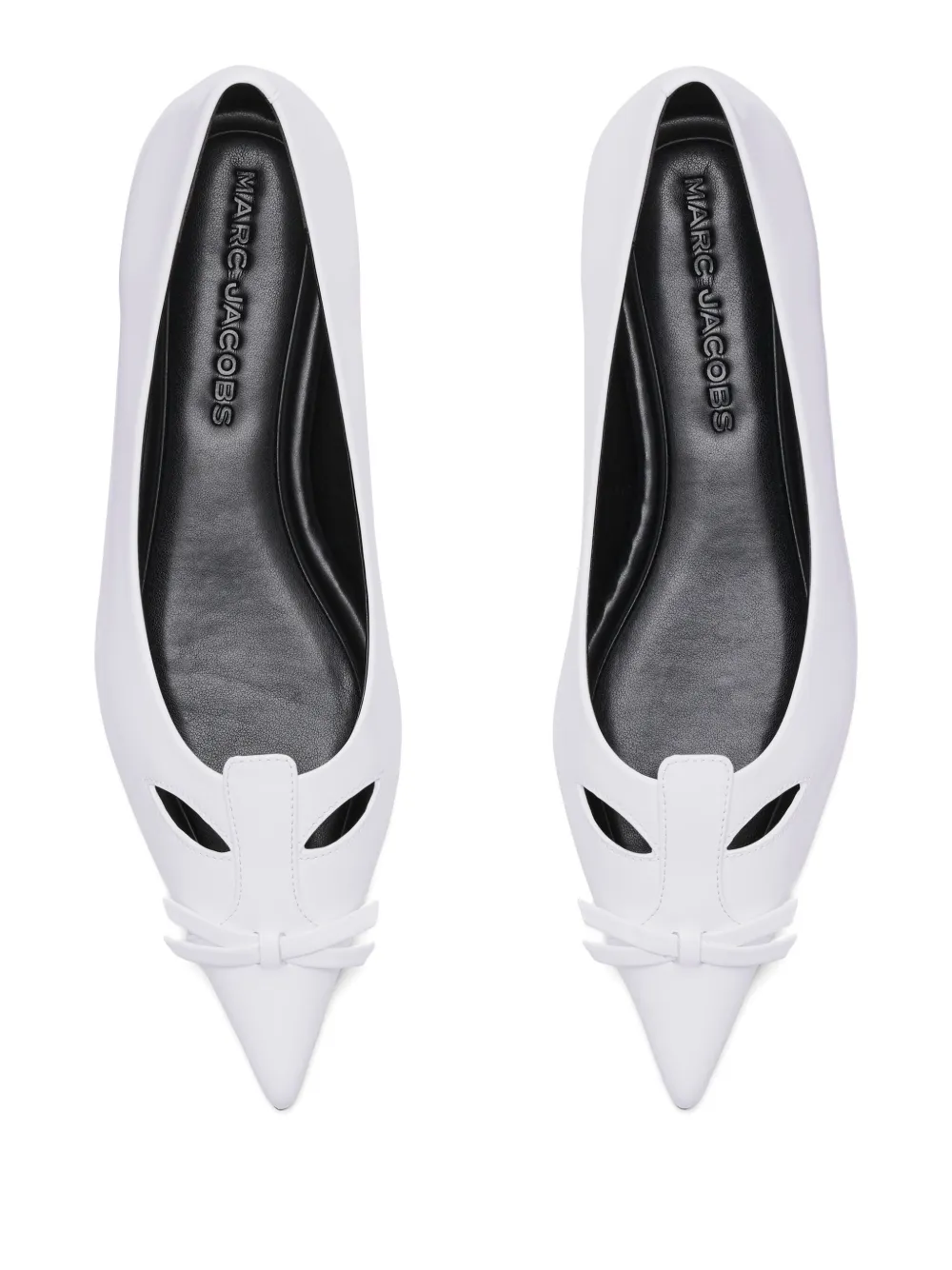 Marc Jacobs The Leather Kat ballerina flats White