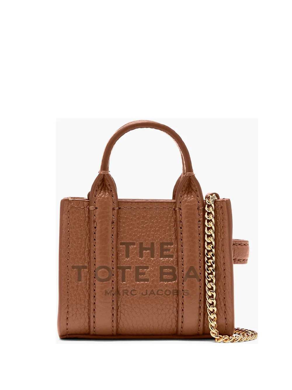 Marc Jacobs Mini The Tote Cross Body Bag In Brown