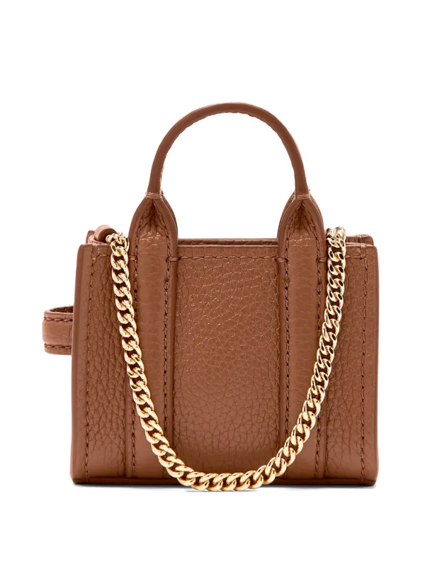 Marc Jacobs Mini The Tote Cross Body Bag | Brown | FARFETCH