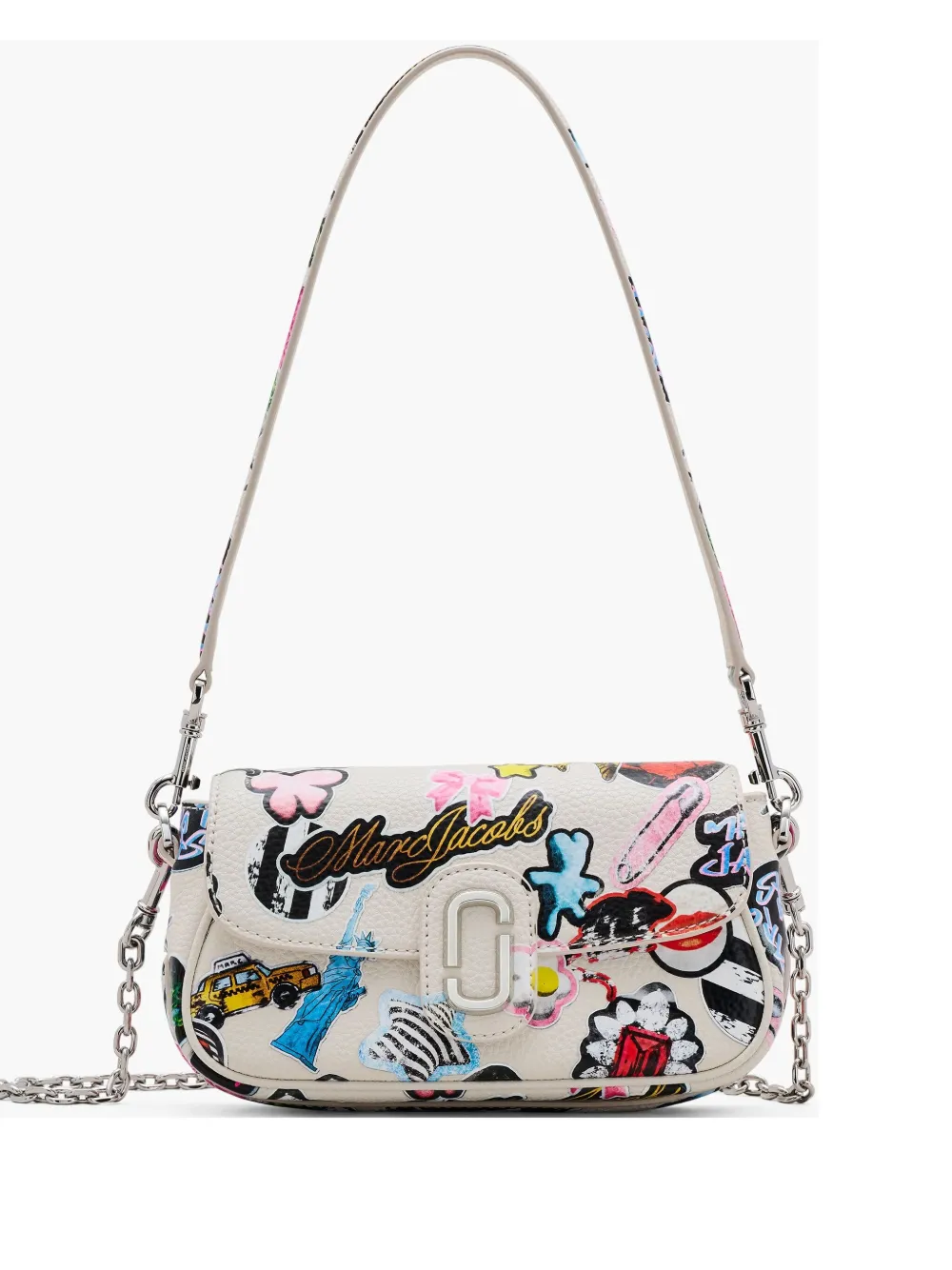 Marc Jacobs Borsa a spalla The Sticker Clover - Bianco