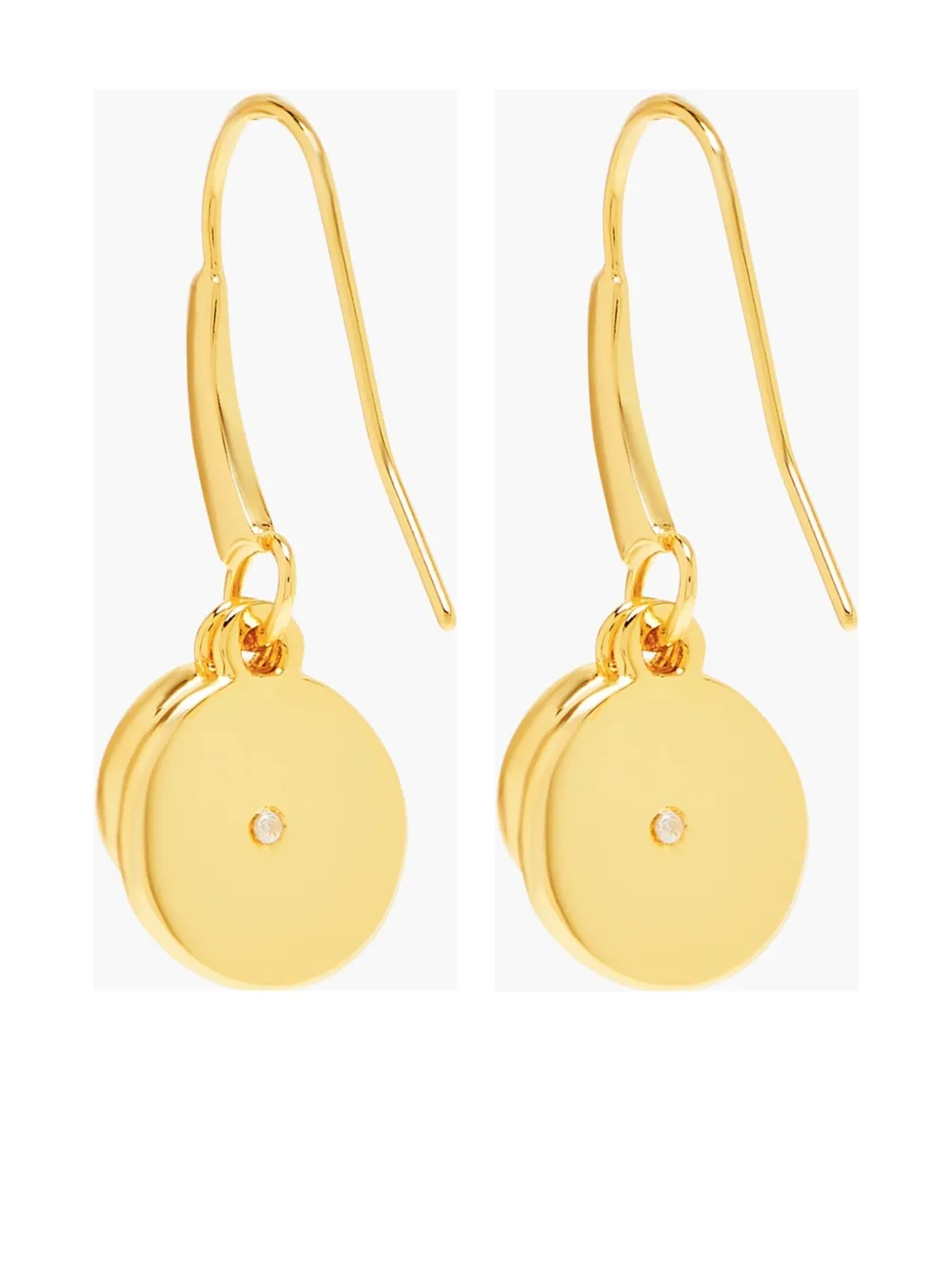 Marc Jacobs Button Drop Earrings In Gold