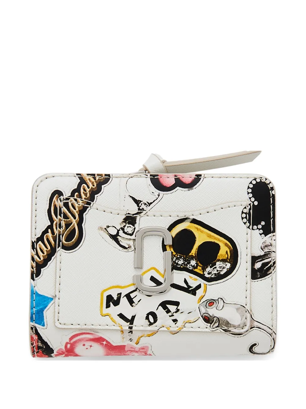 Marc Jacobs mini The Sticker Patch wallet | White | Image 1