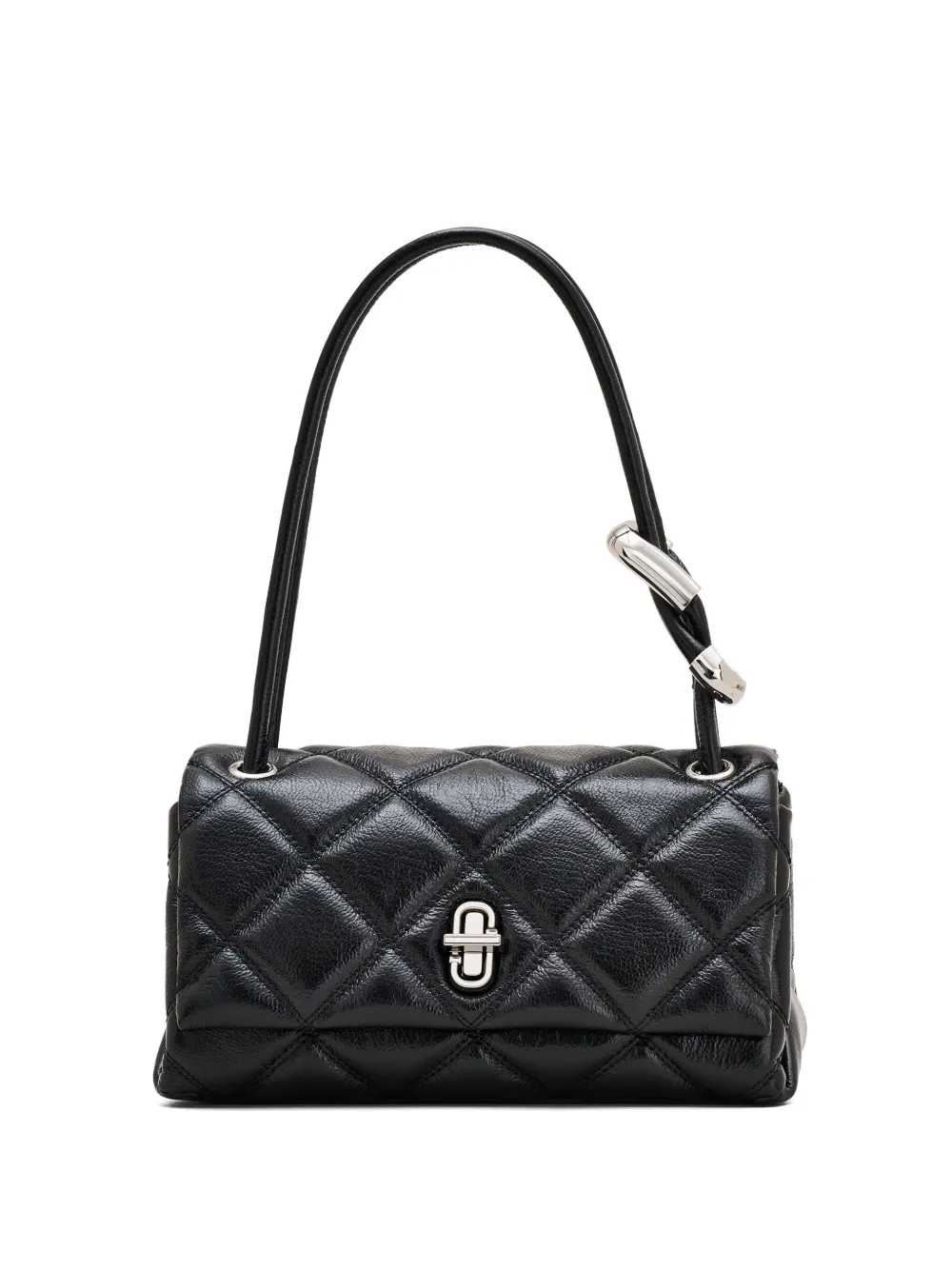 Marc Jacobs ザ ミニ キルテッド デュアル ショルダーバッグ - ブラック Marc Jacobs ザ ミニ キルテッド デュアル ショルダーバッグ - ブラック