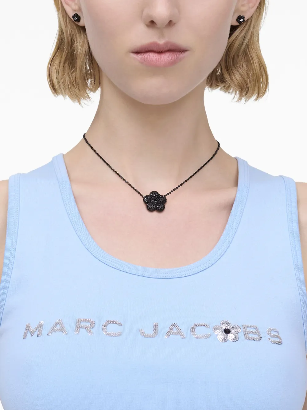 MARC JACOBS DAISY PAVÉ NECKLACE