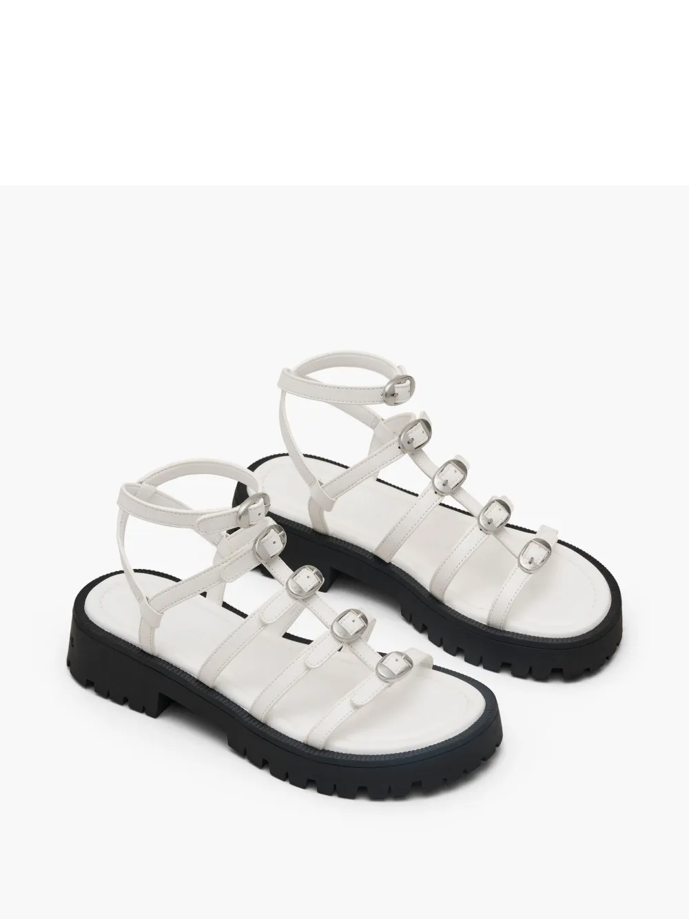 Marc Jacobs The Kiki Flat Sandals In White