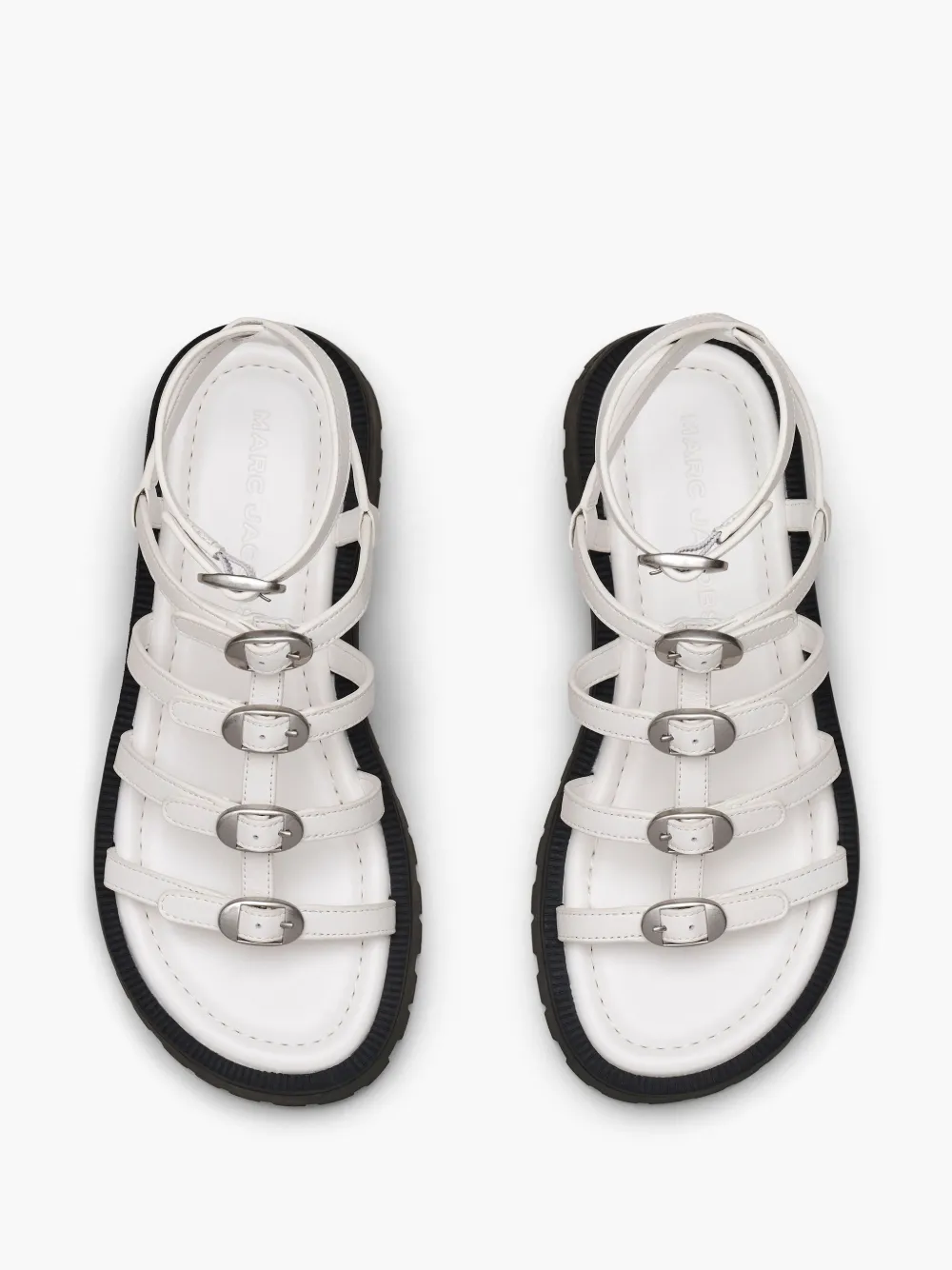 Marc Jacobs The Kiki Flat Sandals In White