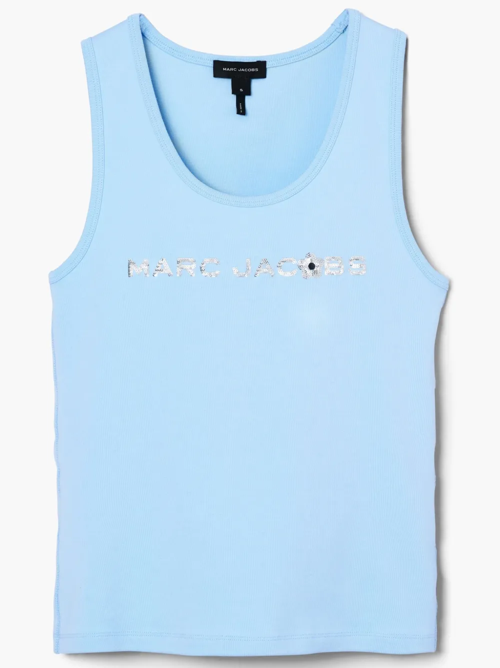 Marc Jacobs Blue Sequin Daisy Tank Top In Blue