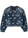 Marc Jacobs The Sequin Daisy Cropped jacket - Blue