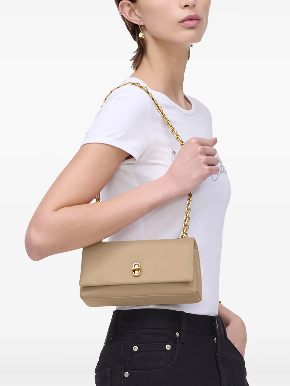 Marc Jacobs The Dual Chain portemonnee - Beige