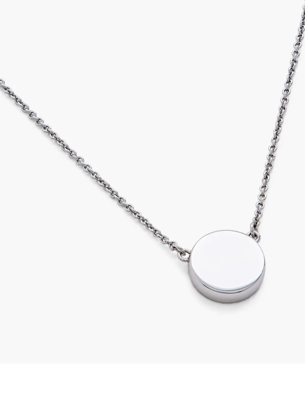 Marc Jacobs Button Necklace In Silver