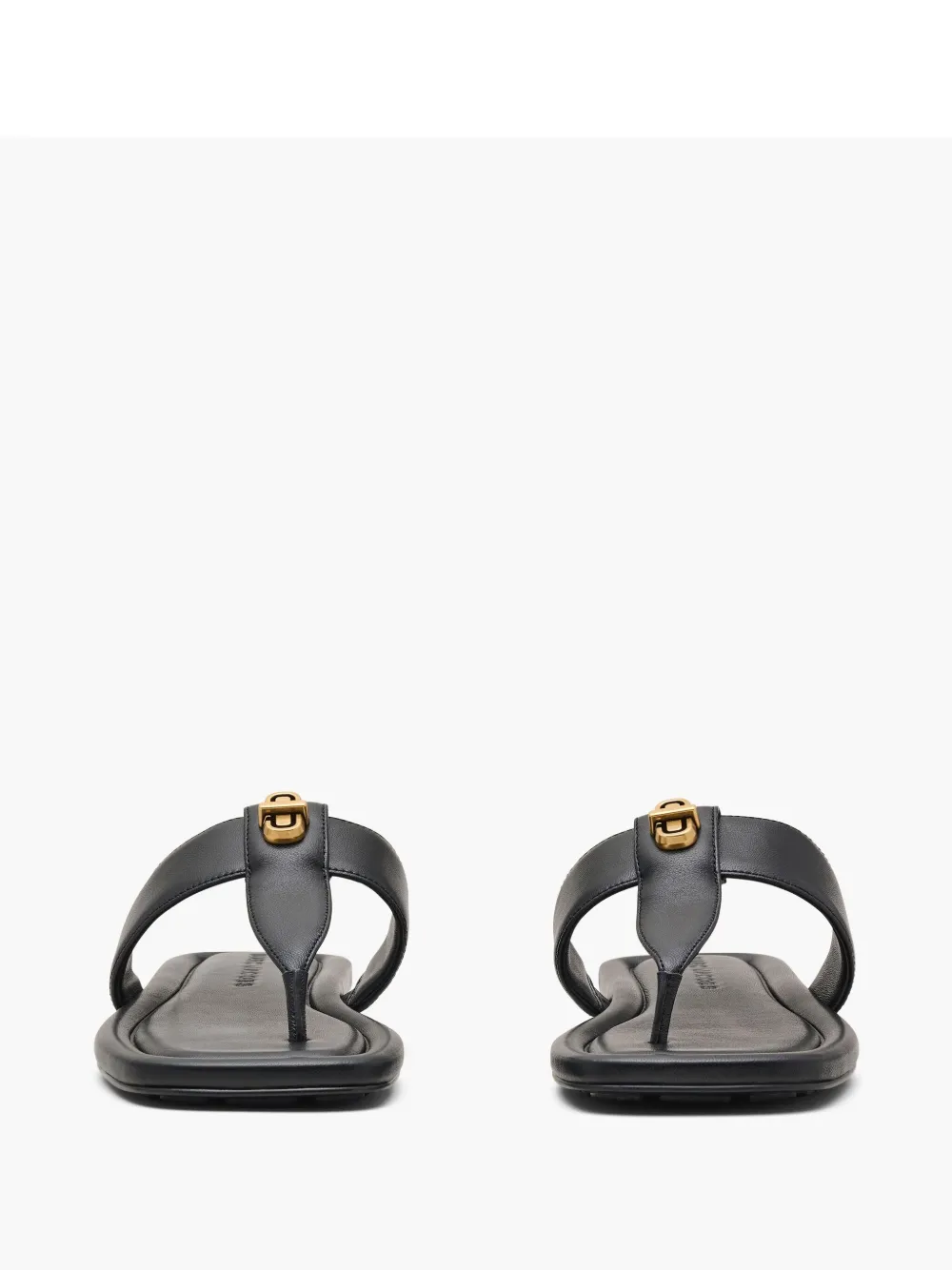 Marc Jacobs The Dual T Sandals In Black