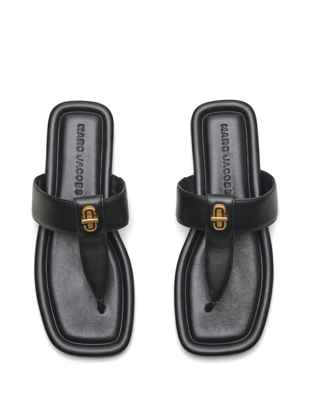 Marc Jacobs The Dual T sandalen Zwart