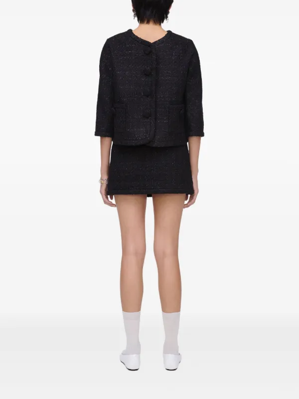 Marc Jacobs ザ ツイード バックワーズ ジャケット | ブラック