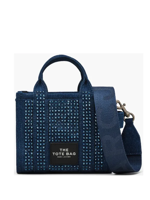 MARC JACOBS マークジェイコブス トートバッグ レディース ブルー 2S5HTT026H03 475 THE CRYSTAL DENIM TOTE BAG Marc Jacobs The Crossbody Crystal Denim Tote Bag | Blue | FARFETCH