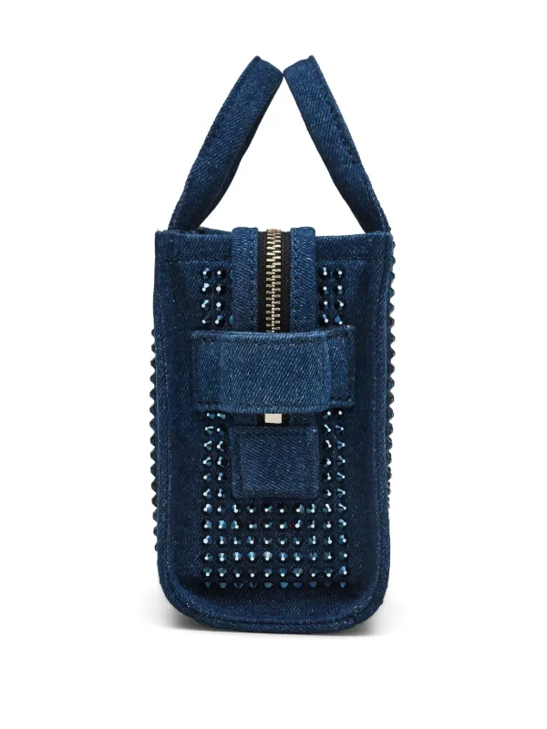 Marc Jacobs The Crossbody Crystal Denim Tote Bag | Blue