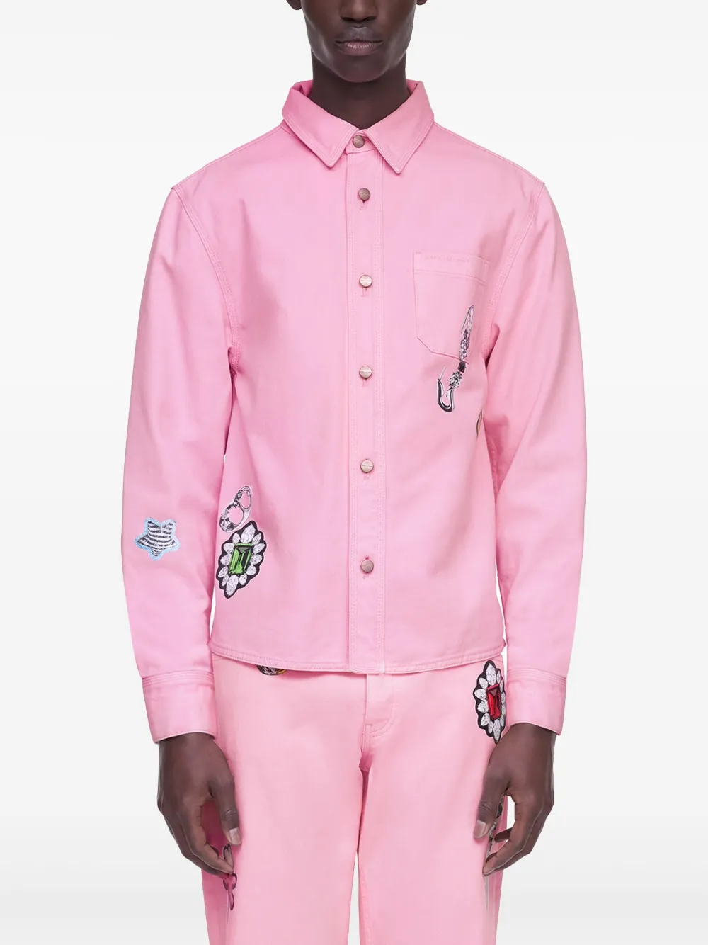 Shop Marc Jacobs Charm Shirt In Pink