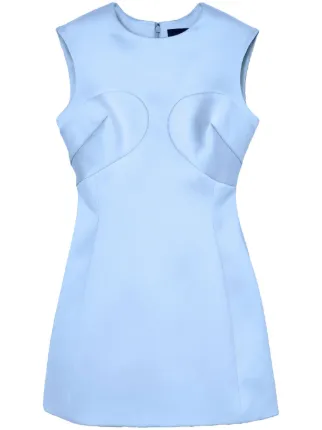 Marc Jacobs satin-finish Mini Dress | Blue | FARFETCH