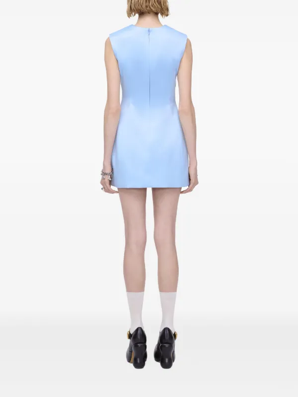 Marc Jacobs satin-finish Mini Dress | Blue | FARFETCH